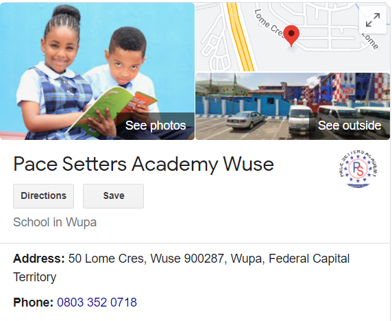 Pacesetters Wuse Branch Abuja: Setting the Standard for Education in Wuse, Abuja